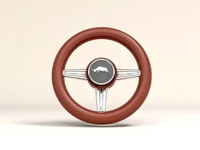 Car steering wheel 3D model by gunel0402
