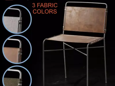 Moore Chair Low-poly 3D model