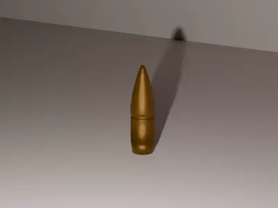 5 56mm NATO Precision Ammo Game Ready Low-poly 3D model