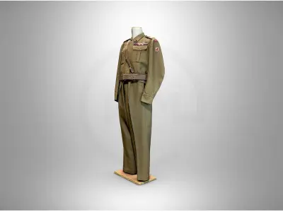 military uniform of general Jozef Giza  3D model