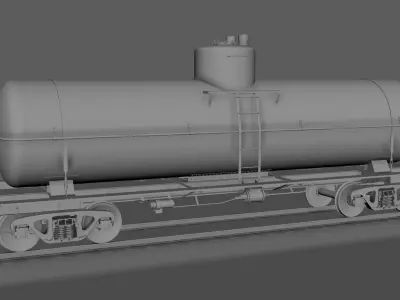 Train Tanker 3D model