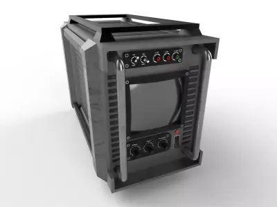Military Radio Model 02 Low-poly 3D model