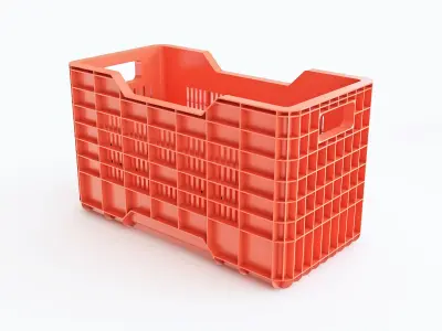 Plastic crate vol 02 3D model