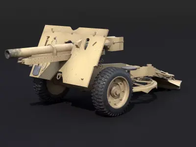 Ordnance QF 25 Pounder Y 3D model