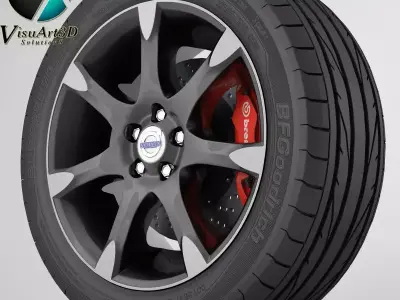 Wheel Volvo S60 5 3D model