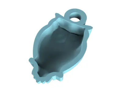 Owl Pendent 01 3D print model