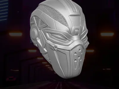 Cyber head 3D printable File For Action Figures 3D print model purchase