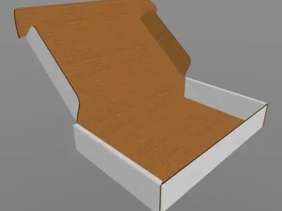 Corrugated Cardboard Mailer FEFFCO 0427 3D model