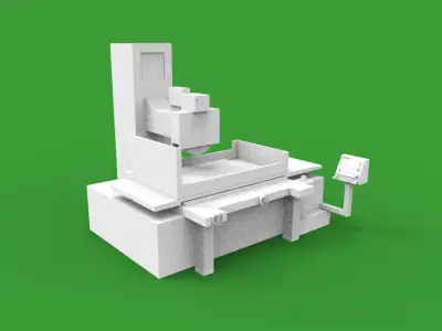 surface grinder machine 3D print model