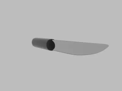 Low Poly Knife 3 Free low-poly 3D model