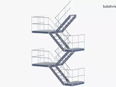 External Staircase 3D model