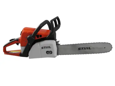 Chainsaw Stihl 250 like 3D model - lowpoly game-ready PBR VR AR Low-poly 3D model