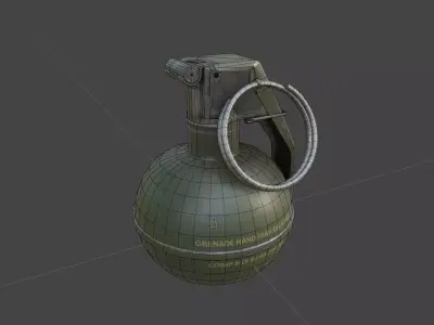 Grenade Pack Low-poly 3D model shop