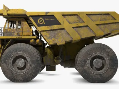 Generic Dump Truck Low-poly 3D model