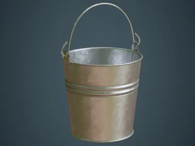 Bucket 1A Low-poly 3D model