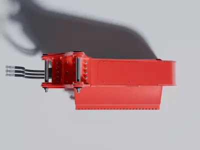 Drum Mulcher Attachment Head 3D MODEL Low-poly 3D model