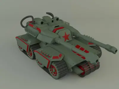 Apocalypse military Tank  3D model