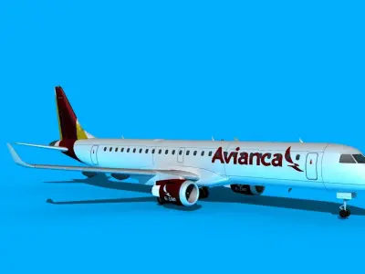 Embraer Emb-190 Avianca 3D model