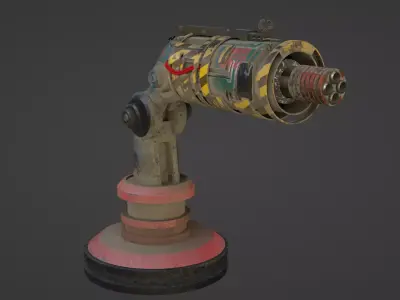 Machine Gun 3D model purchase