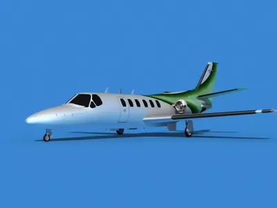 Cessna Citation 550 II Bravo V04 3D model