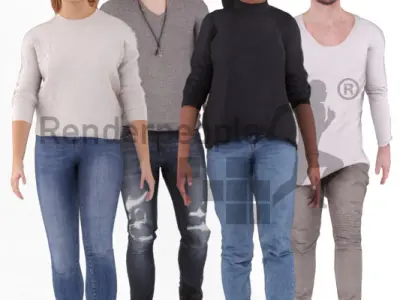 Bundle Walking Animated 002