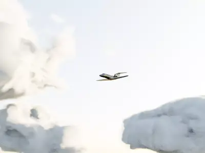 CJ4 jet low-poly ish Model made With blender Free low-poly 3D model