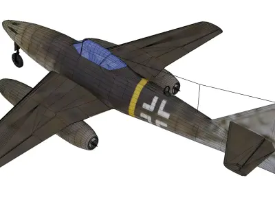 Messerschmitt Me 262 Schwalbe Low-poly 3D model