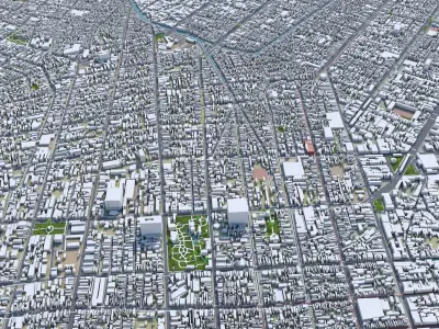 Belem Brazil 40km Low-poly 3D model