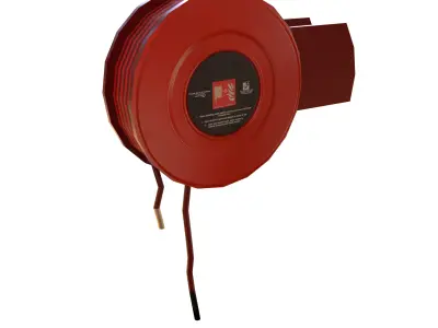 Fire Hose Reel Low-poly 3D model