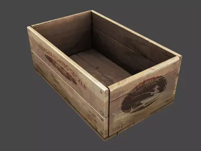 Old Crate  Low-poly 3D model purchase