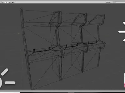 Low-poly Arcade Cabinet Low-poly 3D model