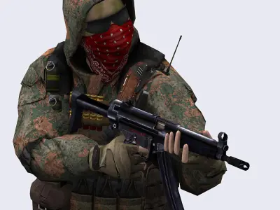 Merc rangers construction kit Low-poly 3D model