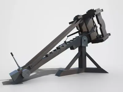MEDIEVAL Ballista Low-poly 3D model