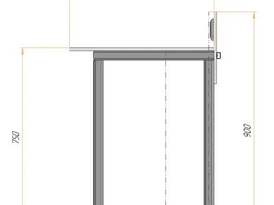 Table for working on the terrace 3D model