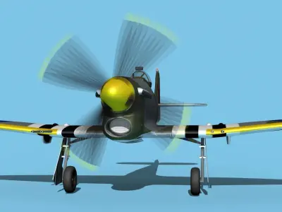 Hawker Hawker Tempest MK1 V14 3D model