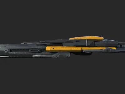 SpaceShip 3D model PBR