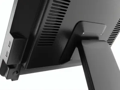 Cash Register POS with Touch Screen 3D model