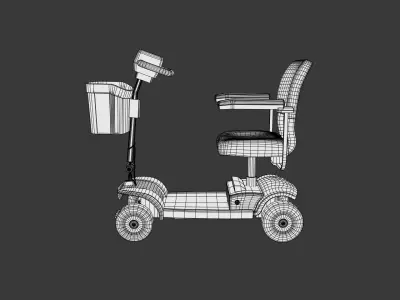 Mobility Scooter - Variant A 3D model