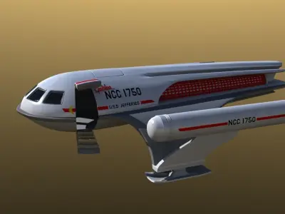 GalileoShuttle spacecraft 3D model