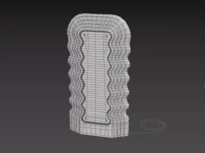 Mirror Ettore Sottsass Polotronova Ultrafragola 3D model