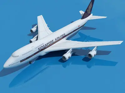 Singapore Airlines Boeing 747 3D model