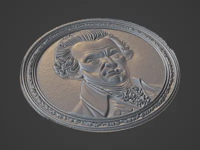 Immanuel Kant Medallion 3D print model