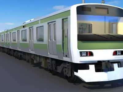 Japan Rail 3D model