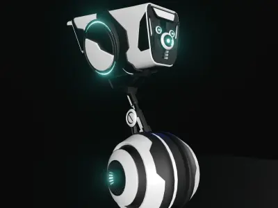 robot futuristic camera 3D model