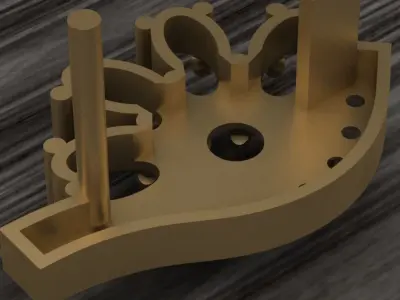 SolarCrest earing Part of garniture 3D print model