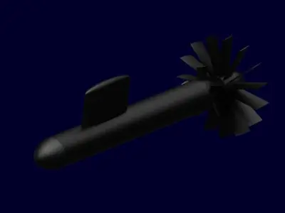 submarine propeller Free 3D model