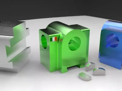 Anchor slide and Key way Free 3D model