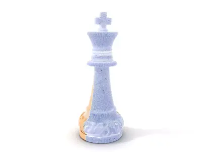 Ivory Chess King model pack Low-poly 3D model