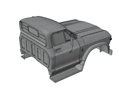 C60 Truck Cabin 3D model