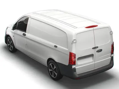 Mercedes Benz EQV Cargo Van L2 2021 3D model